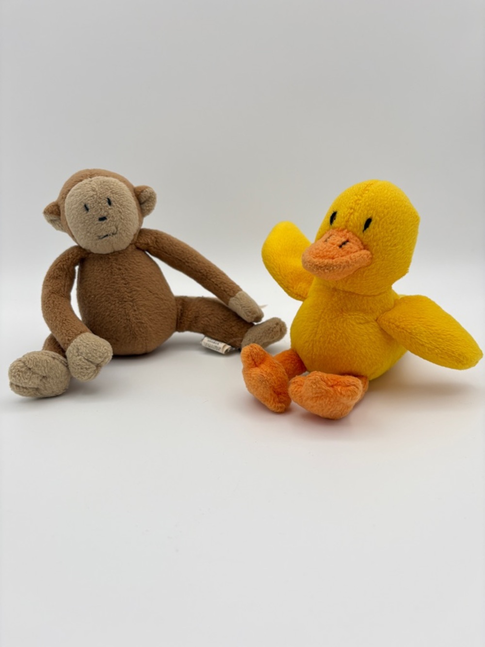 Vintage Baby GAP Plush Lot Max Monkey Lucky Duck 2002 Stuffed Toys